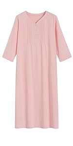 long cotton nightgown