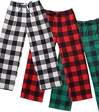 Boys 3 Pack Pajama Bottoms