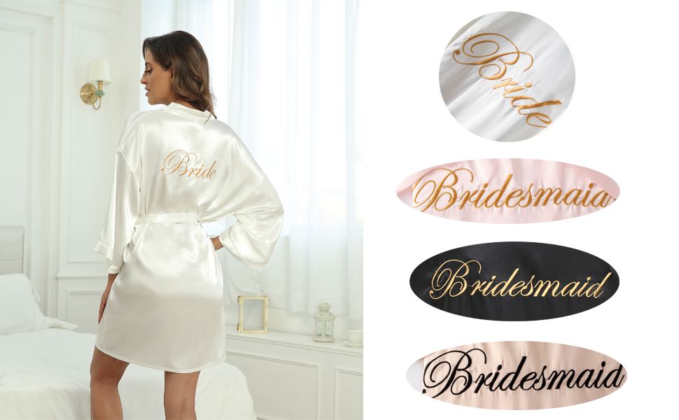 wedding satin robes
