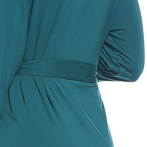 Women Lightweight Bathrobe Bamboo Super Soft Comfy Summer Cooling Short Lounge robe Sleepwear