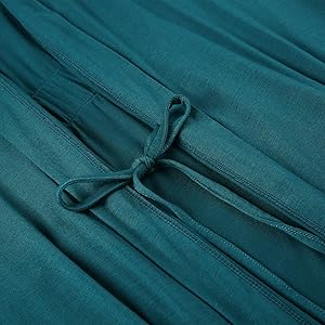 Women Lightweight Bathrobe Bamboo Super Soft Comfy Summer Cooling Short Lounge robe Sleepwear