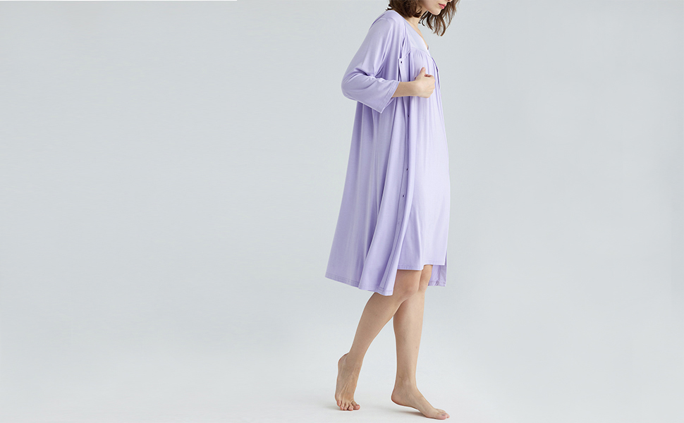 nightgown and robe set