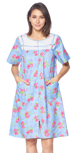 Zipper Front Duster house robe 