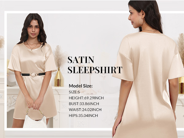 satin sleepshirt