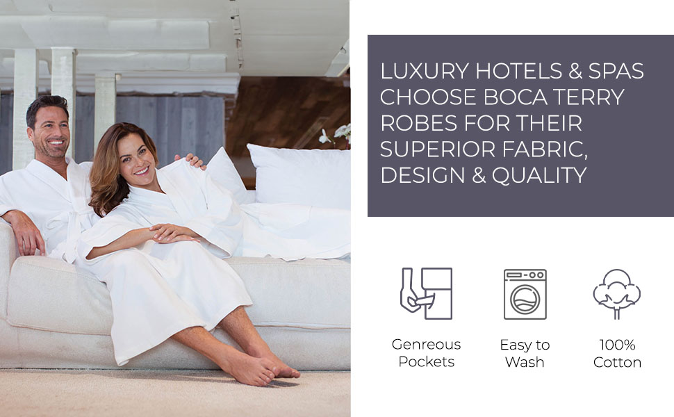 boca terry womens robe bathrobe spa gym cotton robe for women, terry bathrobe, bathrobe towel