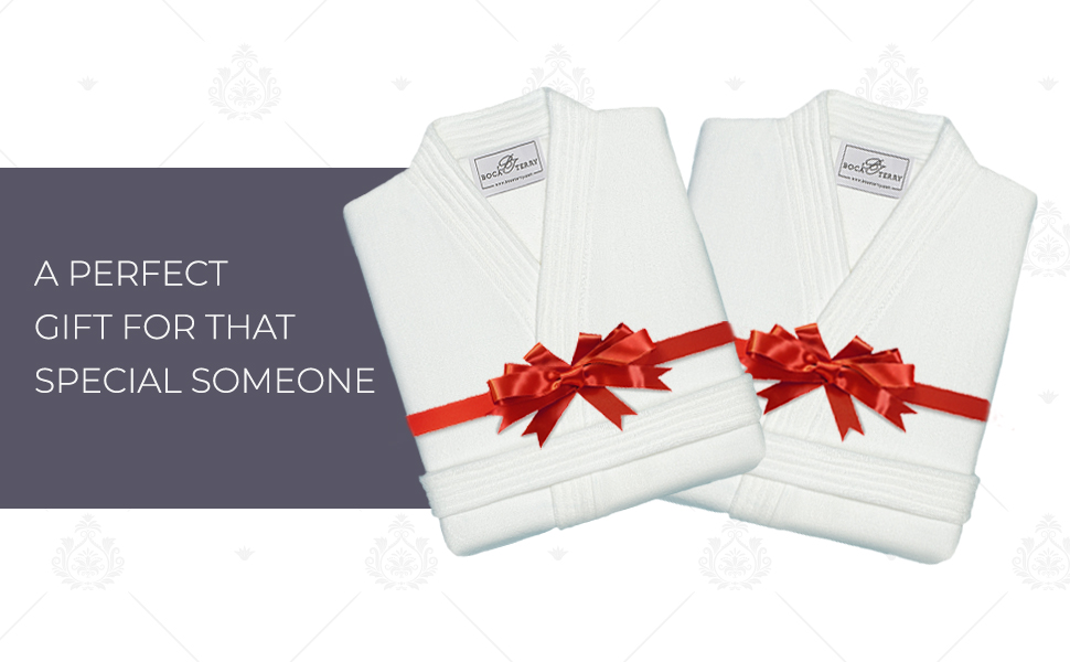 luxury womens spa robe white, gifts for mom, mothers day, christmas, spa gifts