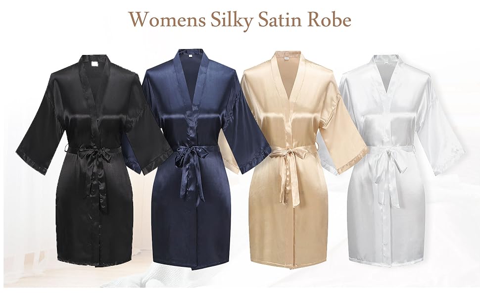 satin robes women silk robes women