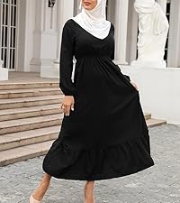 Women Islamic Maxi Dresses Ladies Muslim Abaya Dress