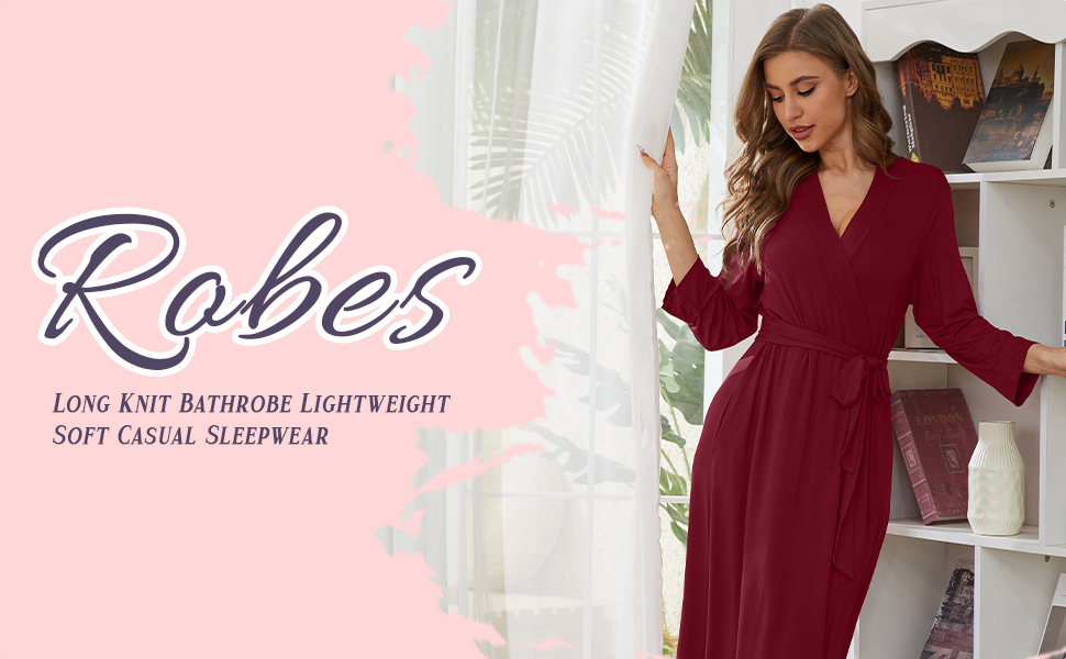 DouBCQ Womens Kimono Robe