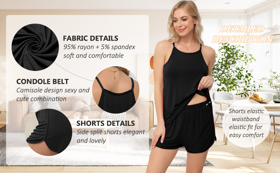 womens pajama sets shorts