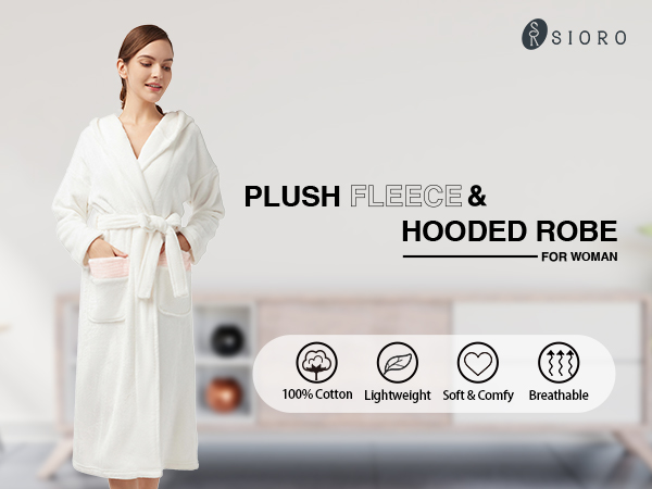 plush robes for women