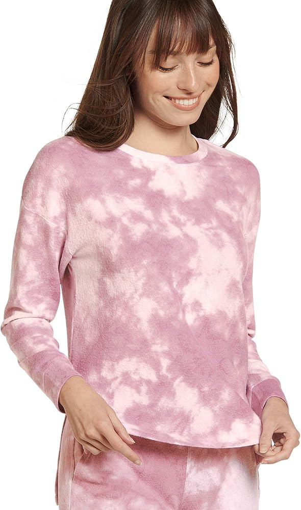 Jockey Women's Sleepwear Solstice Tie Dye Pullover, Mauve Shadows, M