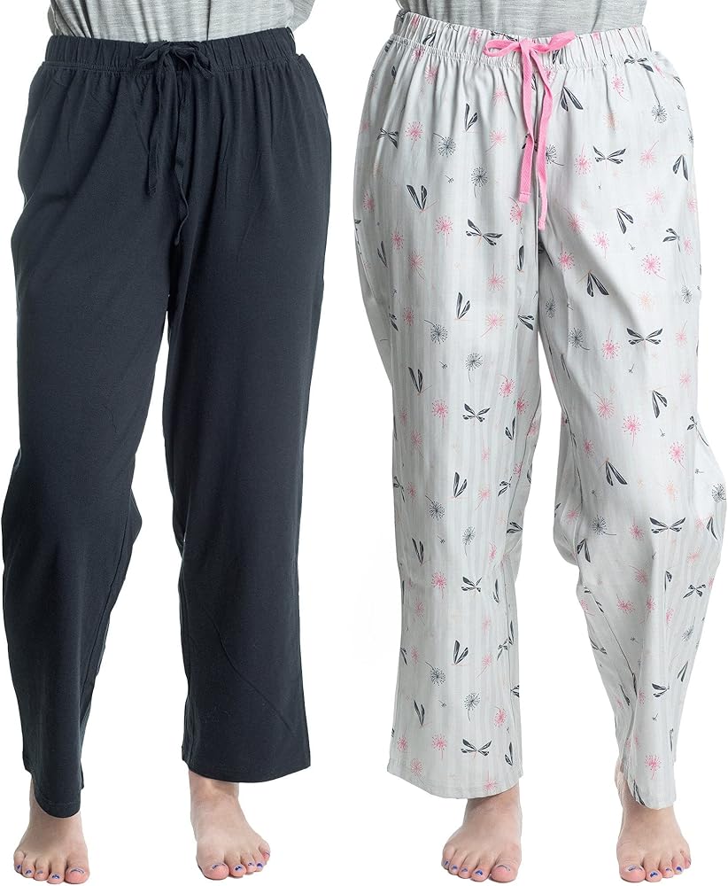 Hanes Womens Solid And Pattern Pants