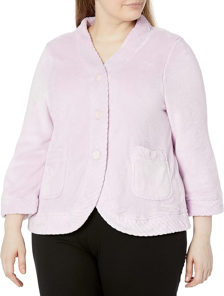 CLAUDEL Casual Moments Women's Bed Jacket With Velcro Openings